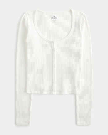 Women's Cozy Ribbed LongSleeve Top Women's Tops