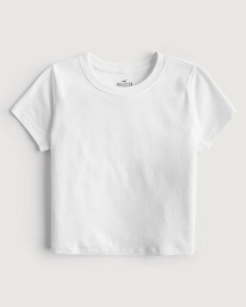 Women's Cotton Crew Baby Tee, Women's Clearance