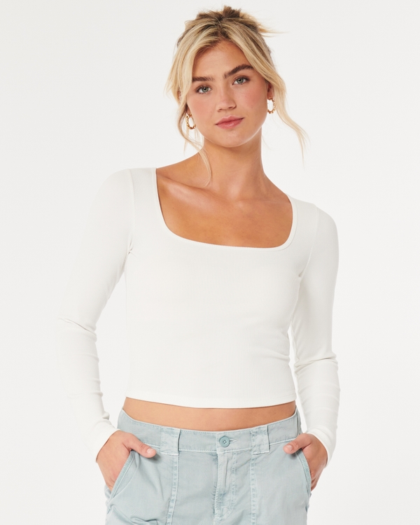 Hollister Co. Half Sleeve Knit Tops for Women