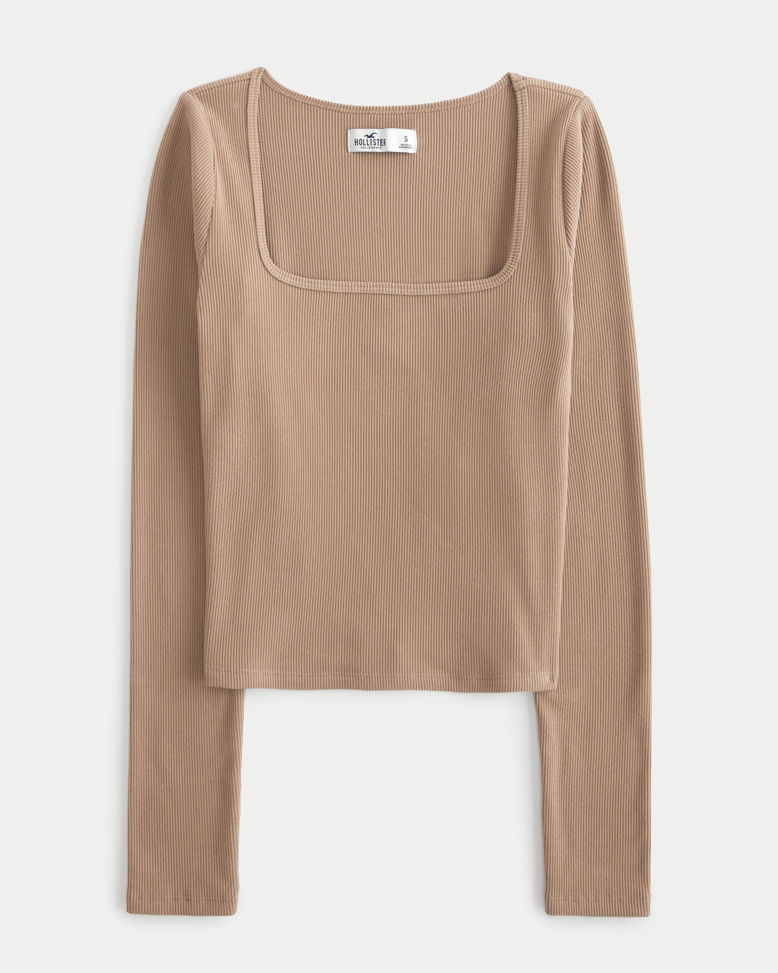 Hollister square best sale neck top