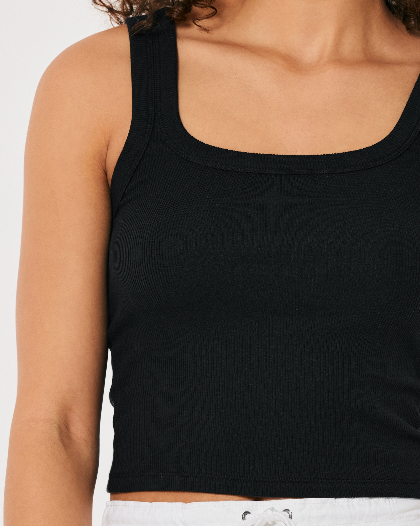 Women's Ribbed Square-Neck Tank, Women's Clearance