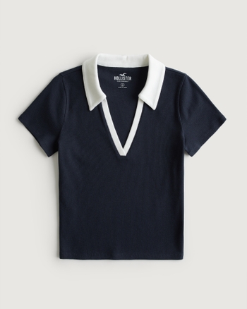 Hollister collar discount t shirts