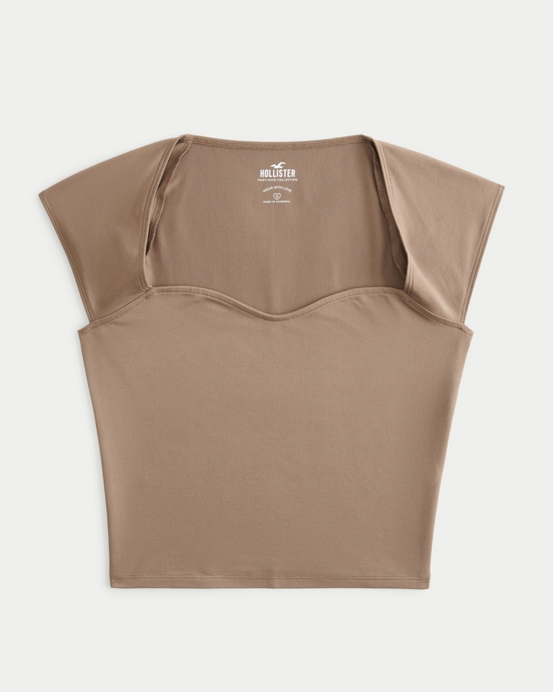 Women's Seamless Fabric Sweetheart T-Shirt, Women's Hollister Women's
