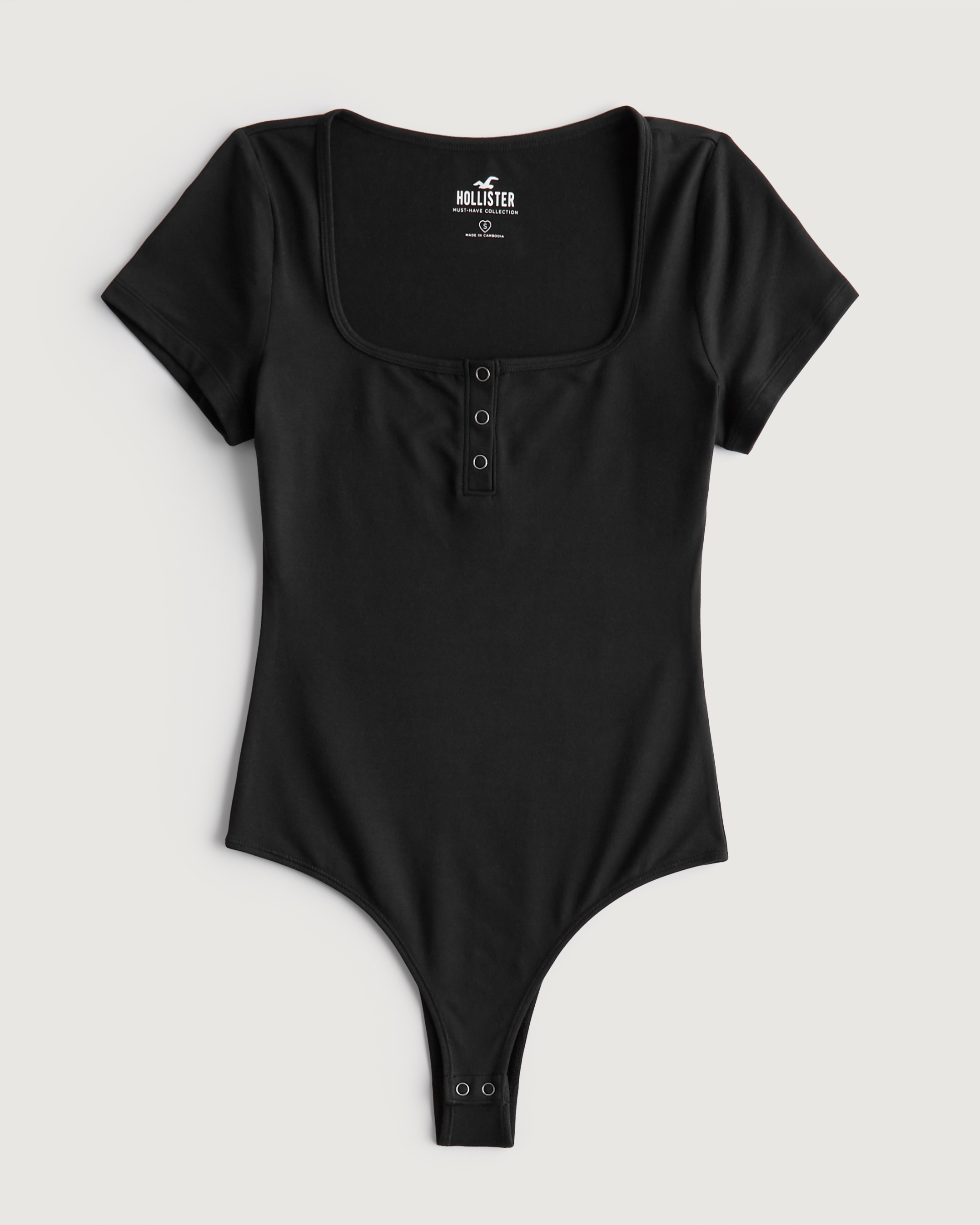 Seamless Fabric Henley Bodysuit