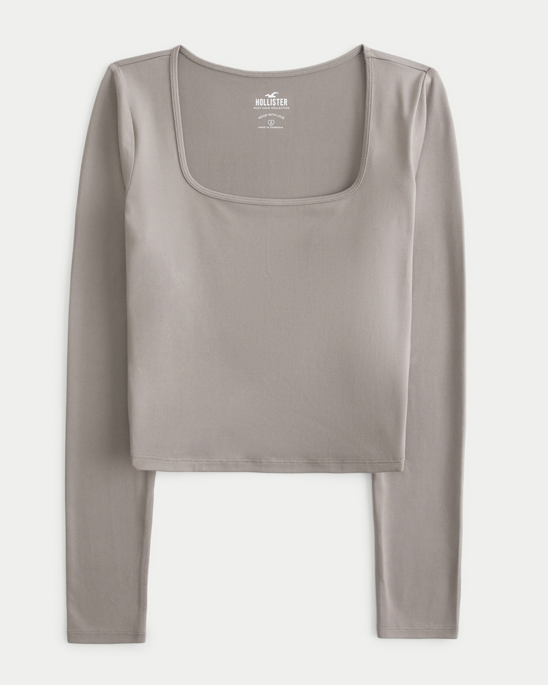 Hollister womens long sleeve top online