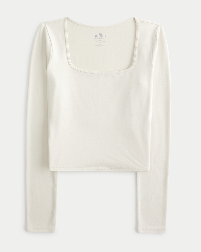 Hollister long sleeve top womens hotsell