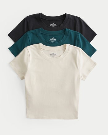 T shirt hollister fille hot sale