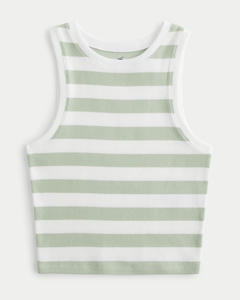 Hollister Gray Tank Top Size L - 47% off