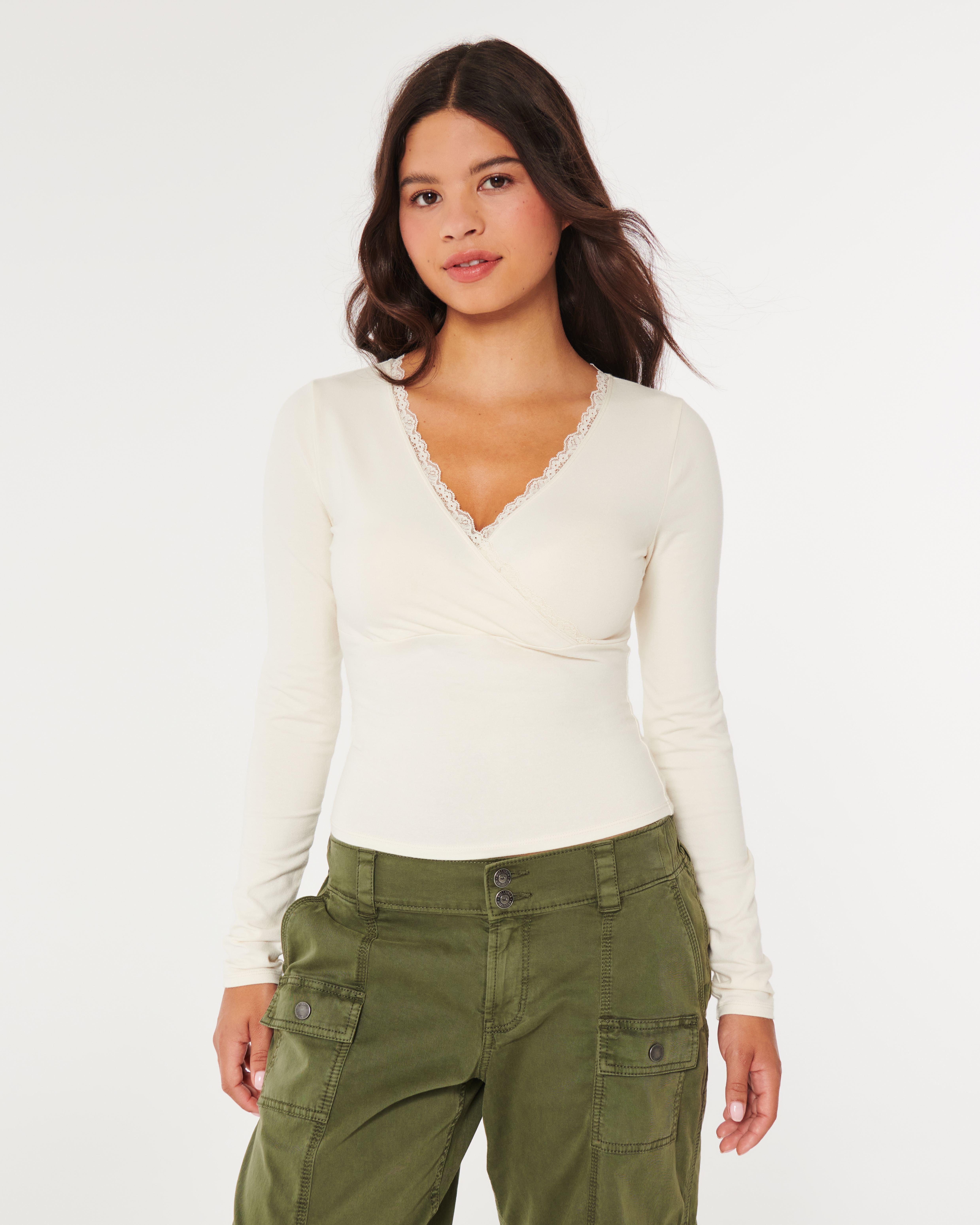 Hollister wrap top new arrivals