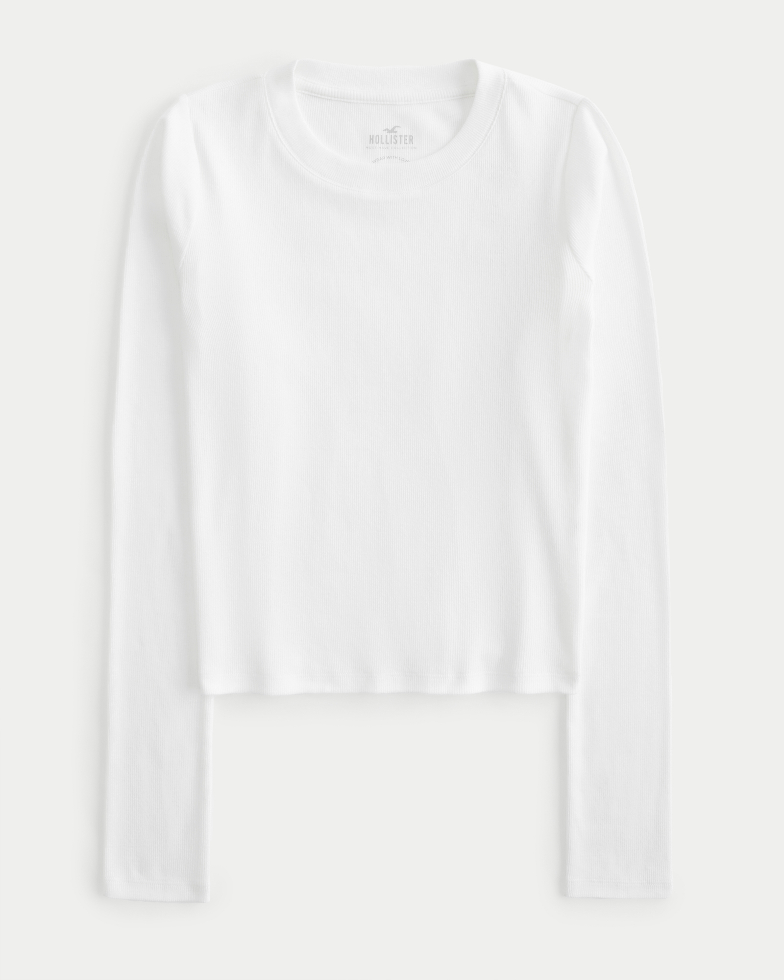 hollister long sleeve white top, Women's Fashion, Tops, Shirts on Carousell