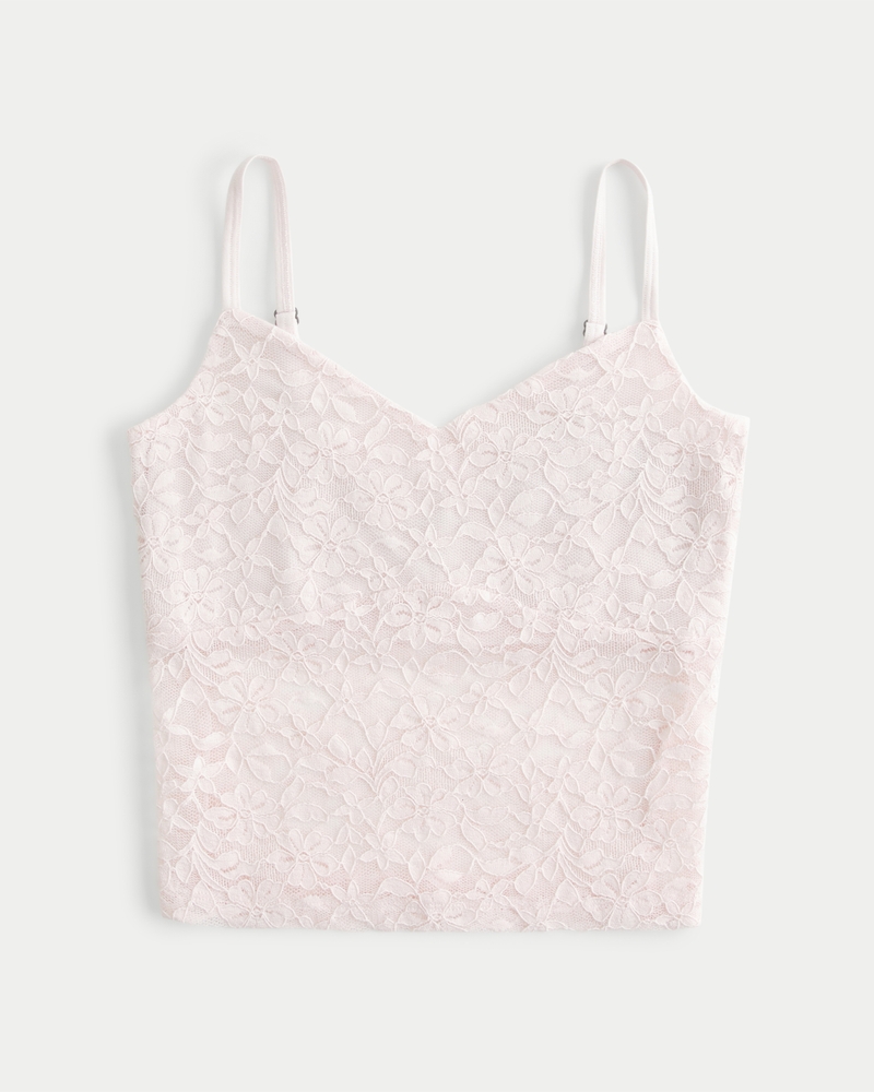 Lace Trimmed Lined Cami Tank Top in Ginger – Shop Hearts