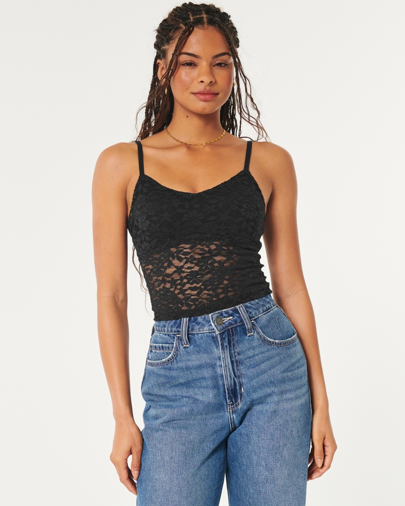 Women's All-Over Lace Cami | Women's Tops | HollisterCo.com