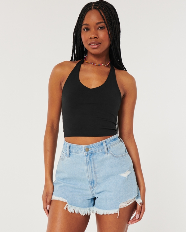 Women's Crop Tops: Oversize, Halter & Cardigan