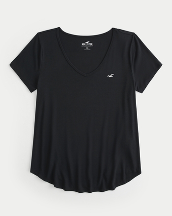 Hollister t shirt black top