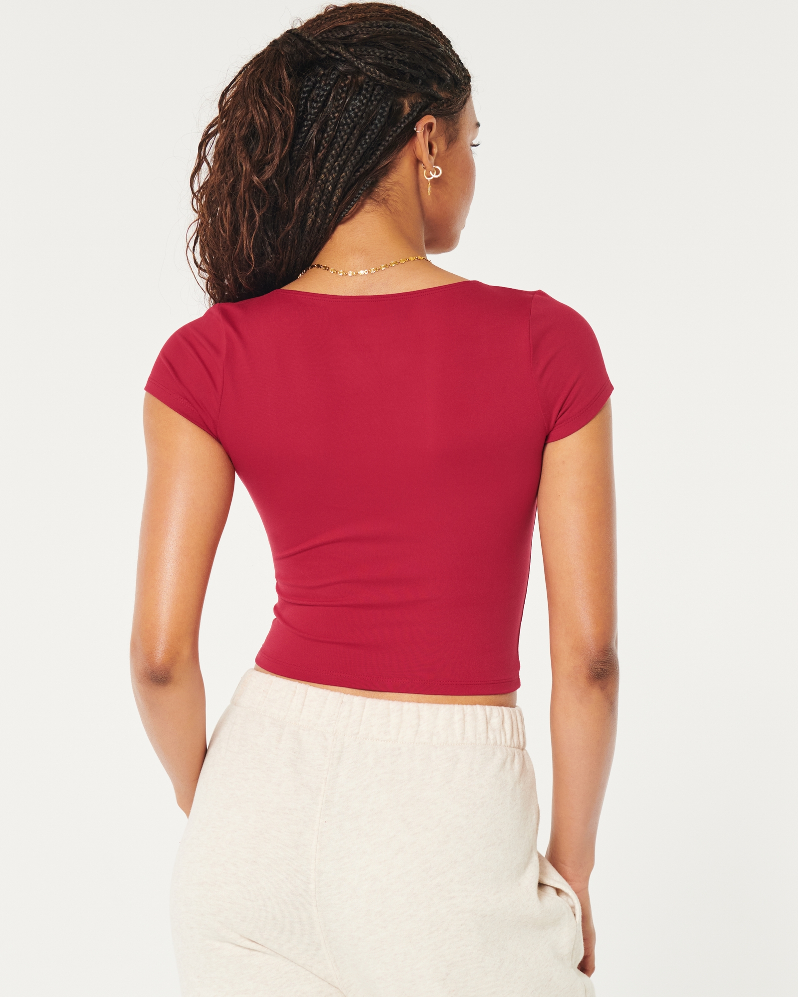 Hollister Pink Seamed Cinch Top Size XXS - $9 (52% Off Retail) - From maddy