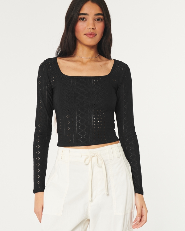 Hollister Co. Casual Sleeve Knit Tops for Women