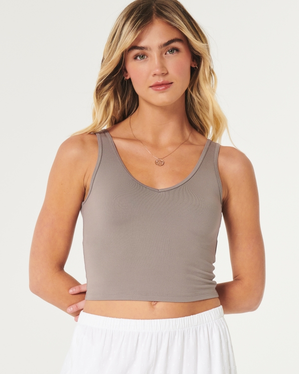 Hollister Co. Beige Tank Tops for Women