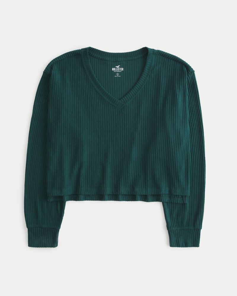 Hollister Womens V-Neck Sweater 