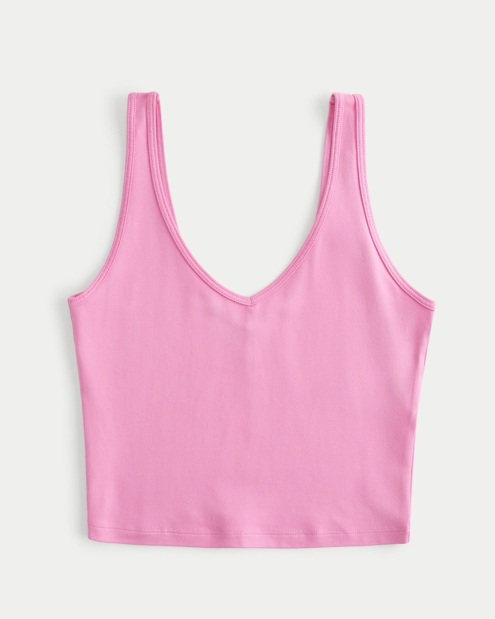 OThread & Co. Women's Stretchy Crop Tank Top - 95% Modal 5% Spandex, Crew Neck, Sleeveless, Hot Pink, Small 9 thumbnail image