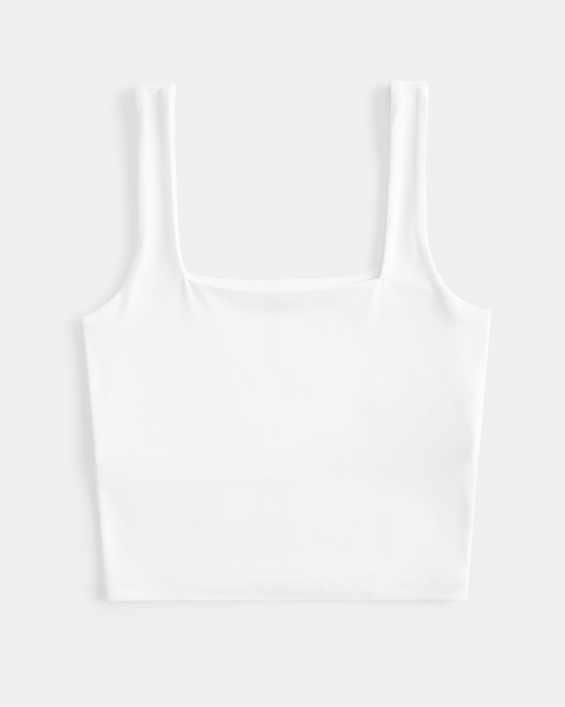 Seamless Fabric Square-Neck Tank