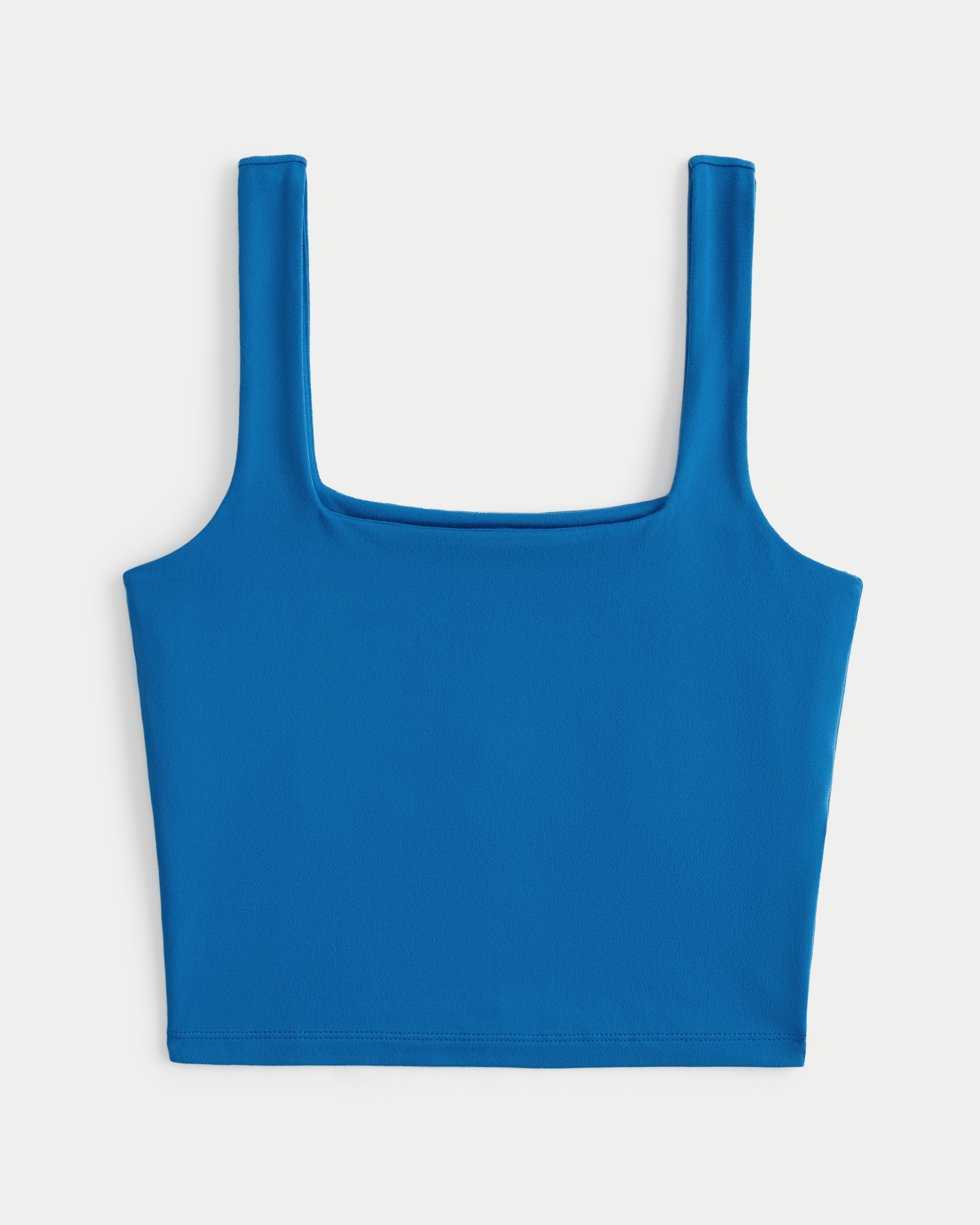 Soft Stretch Seamless Fabric Square-Neck Tank