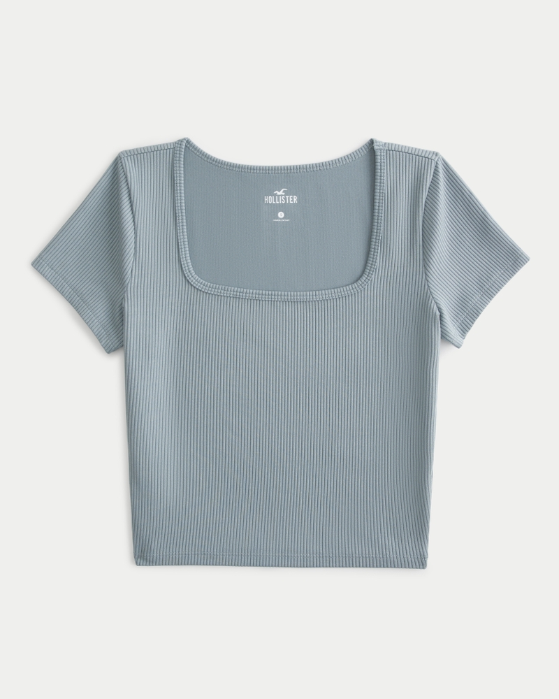 Hollister square neck top shop