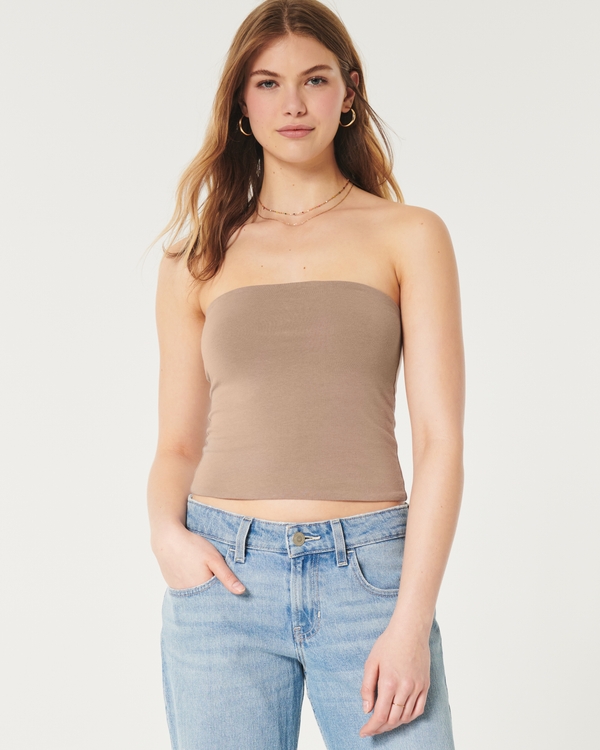 Hollister white tube clearance top