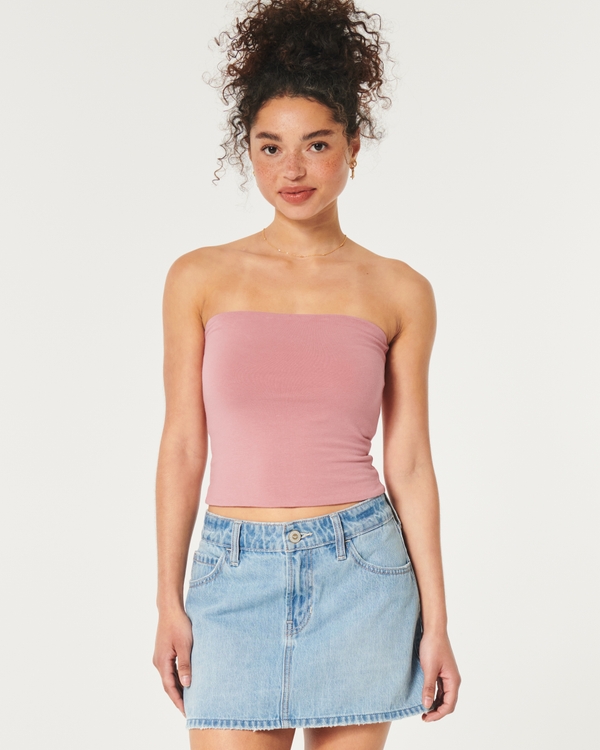 Black tube top sale hollister