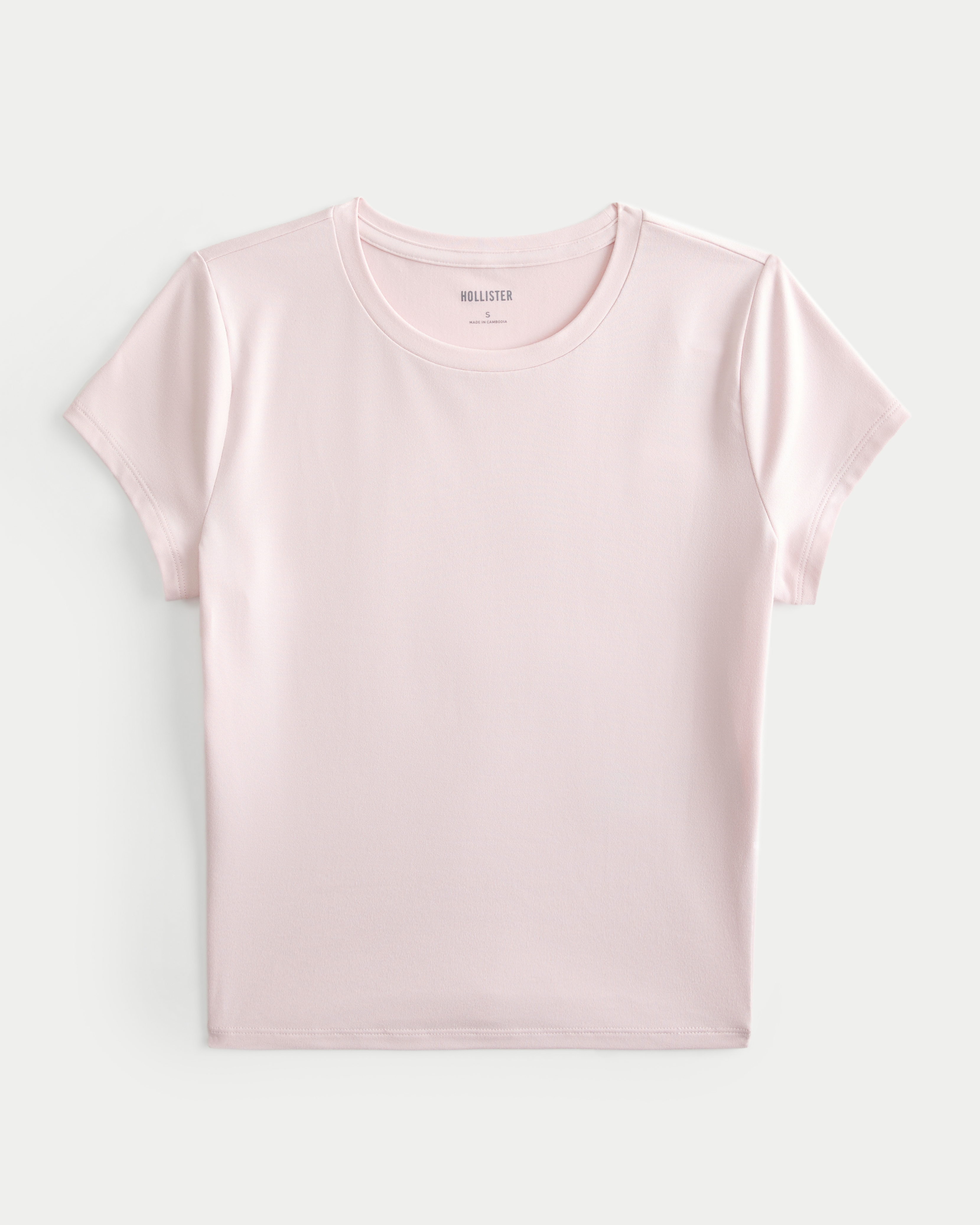 Hollister pink crop top hotsell