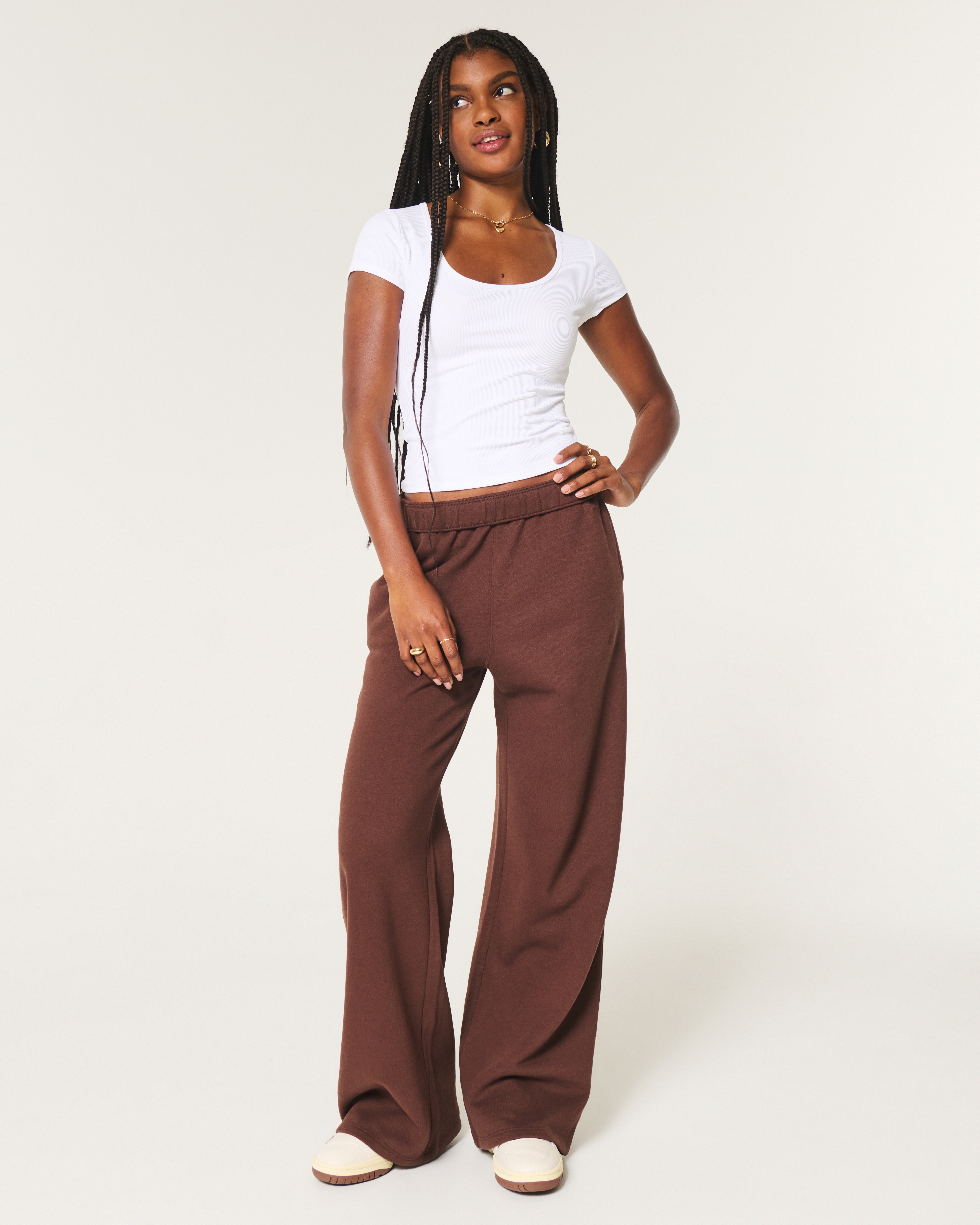 Ribbed Seamless Fabric Scoop Baby Tee