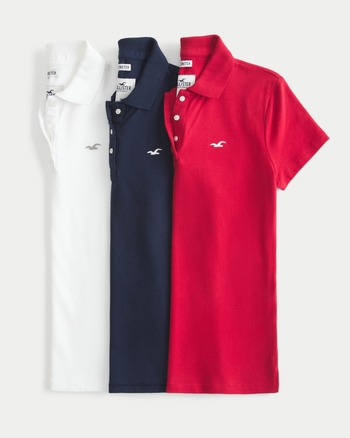Women s Easy Icon Polo 3 Pack Women s Clearance HollisterCo