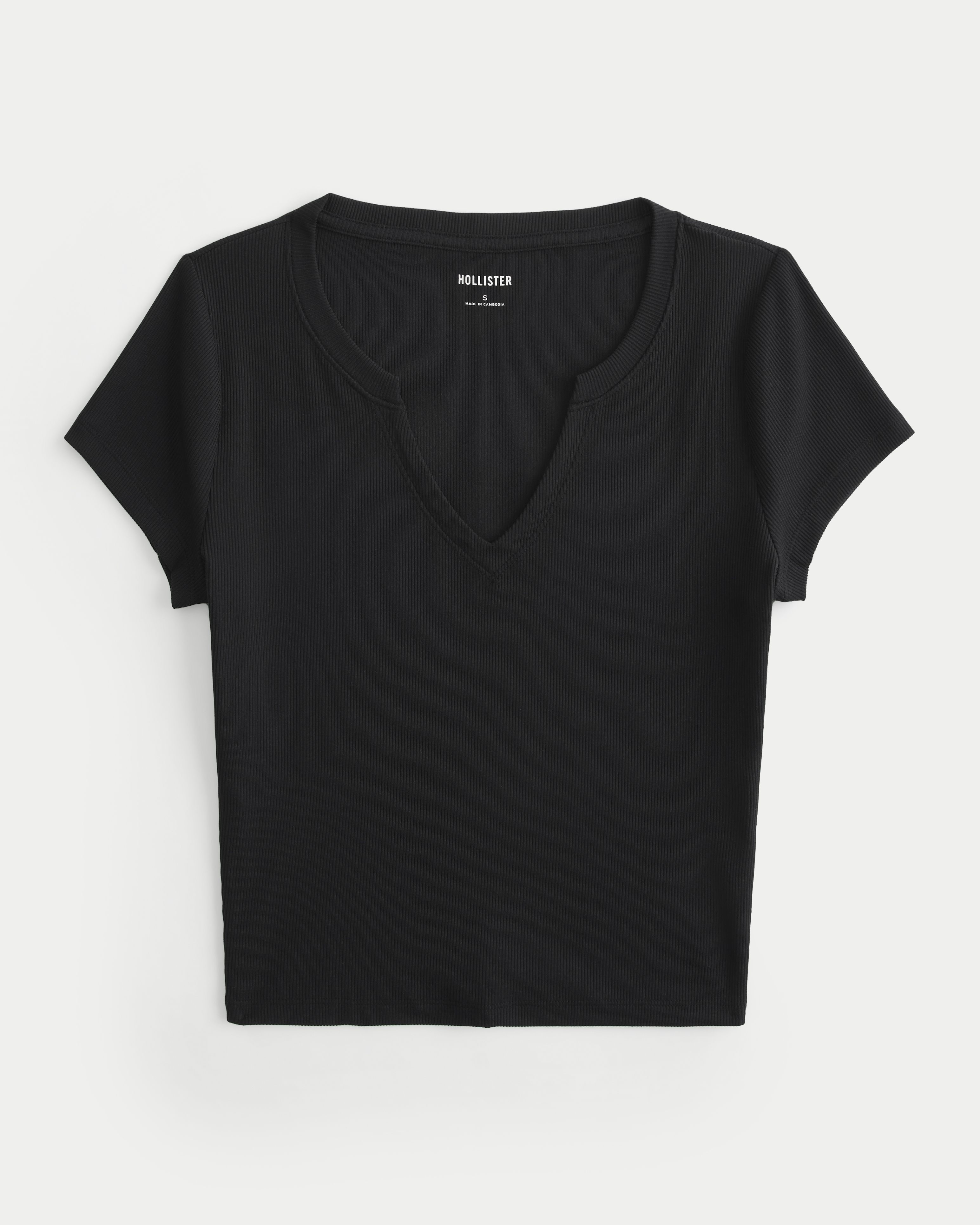 Hollister t shirt black discount