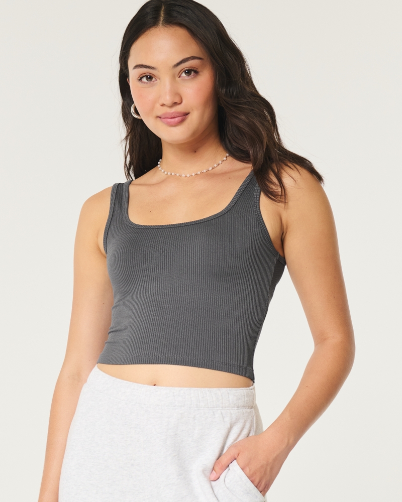 RIBBED SEAMLESS FABRIC TANK