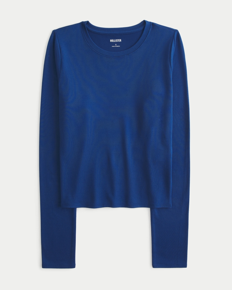 Women s Soft Stretch Seamless Fabric Long Sleeve Top Women s Tops HollisterCo