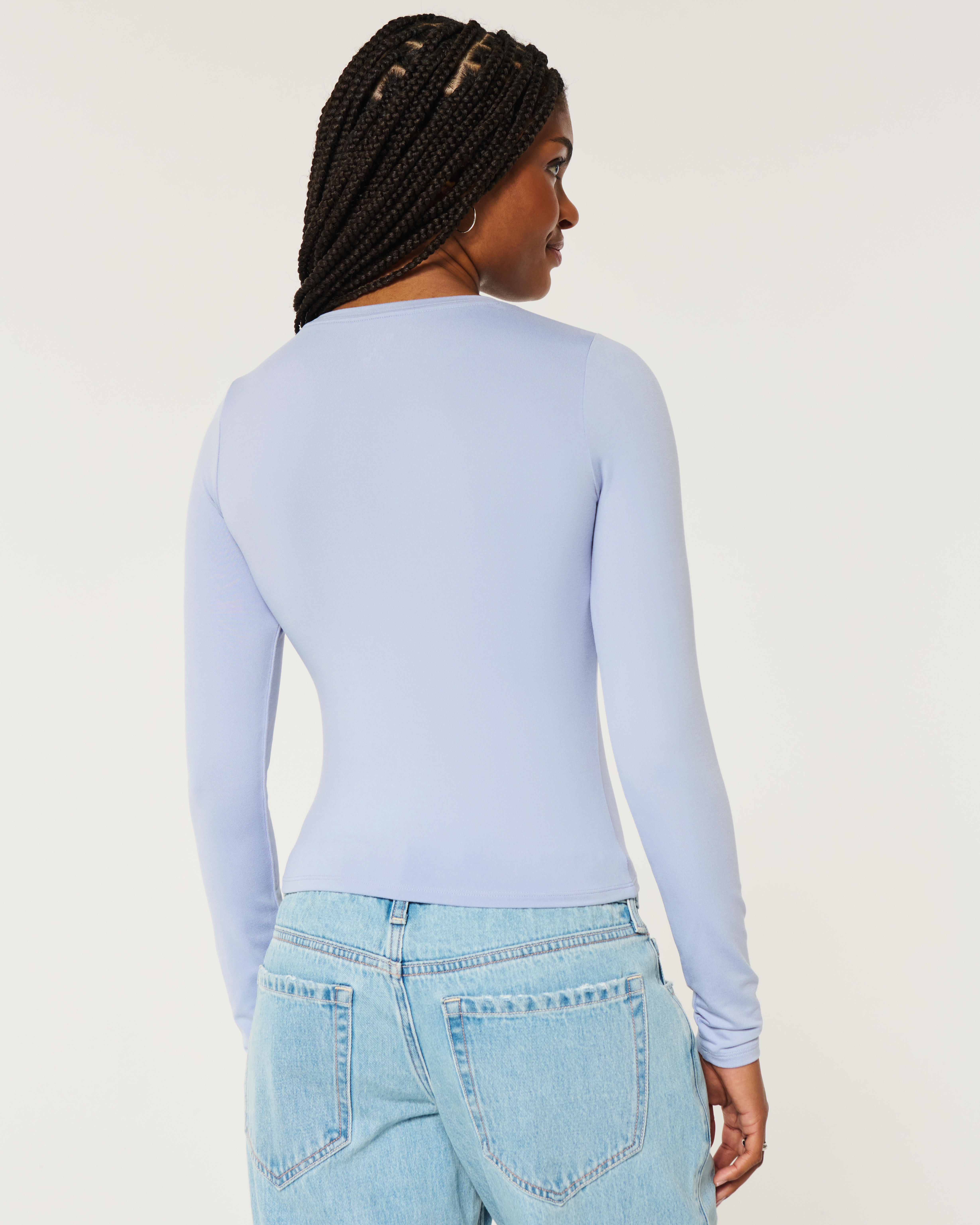 Hollister blue long sleeve online