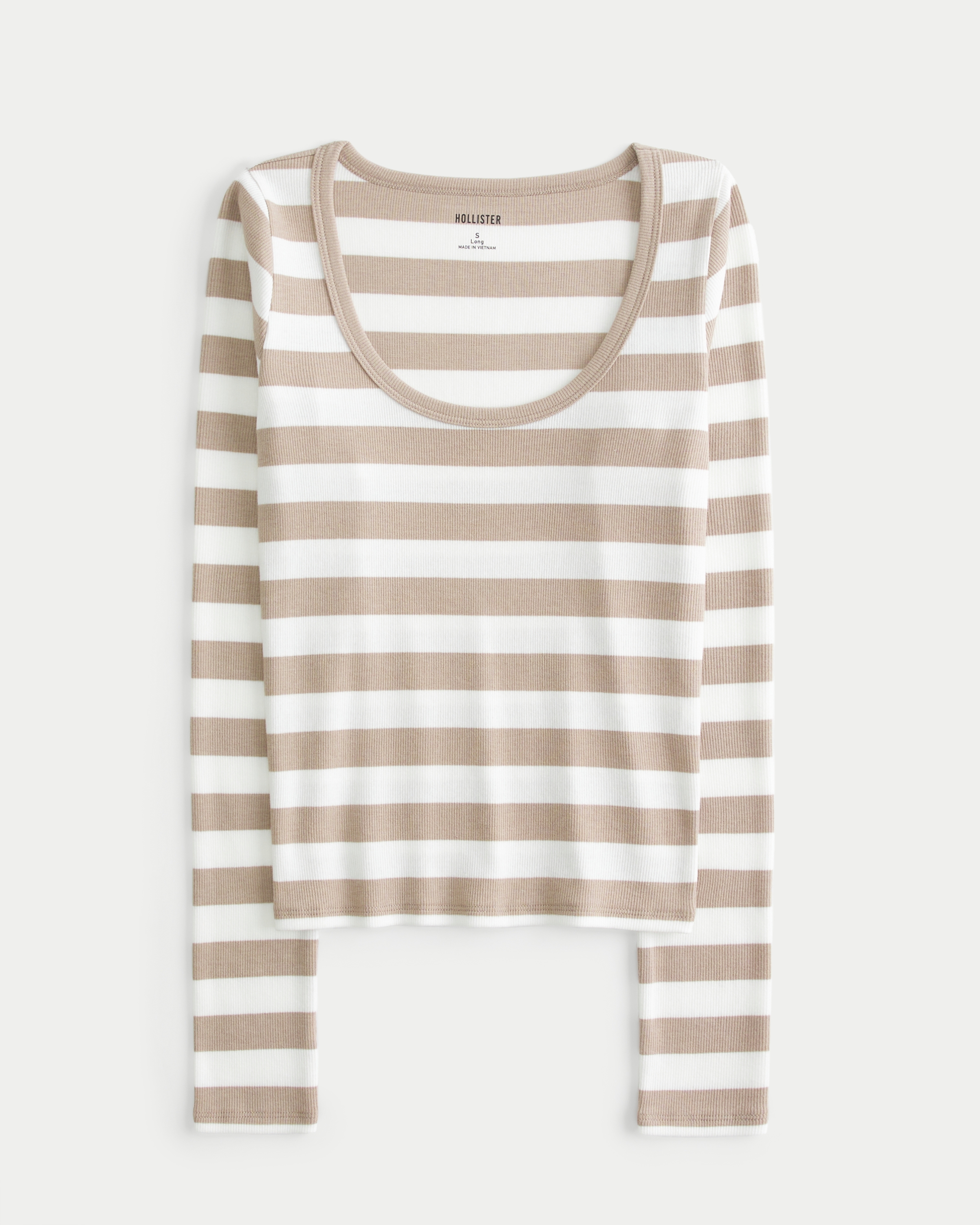 Ribbed Scoop Top