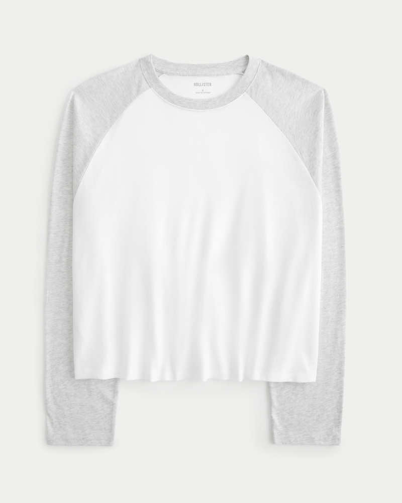 Hollister raglan t shirt on sale