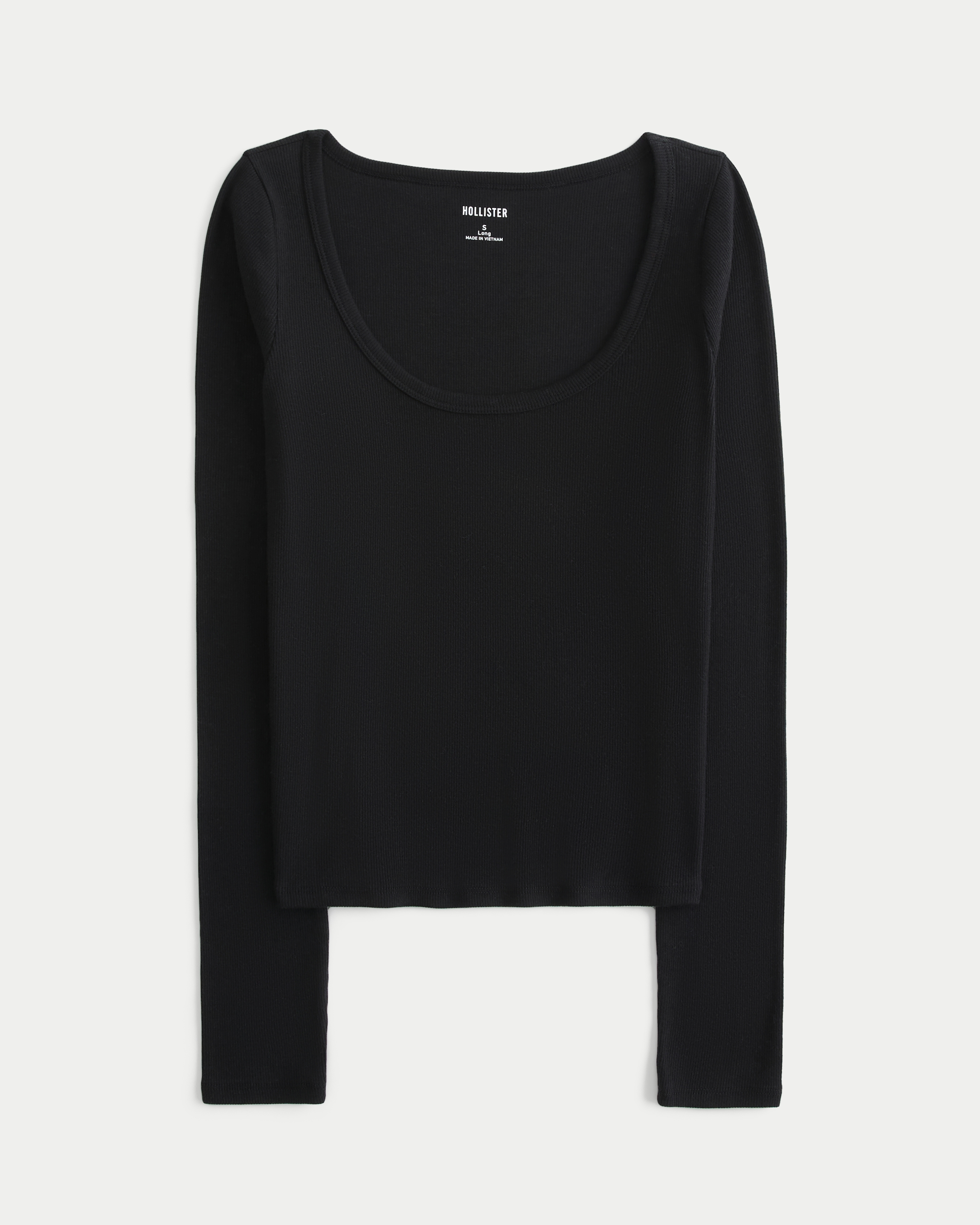 Ribbed Scoop Top