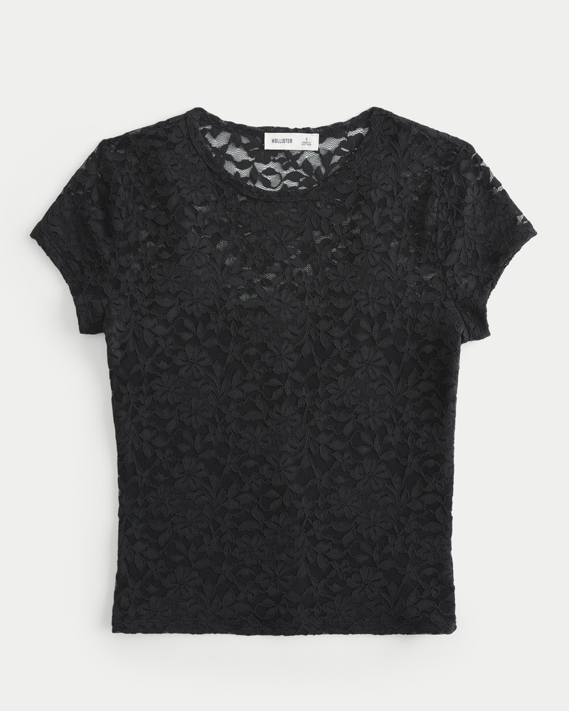 All-Over Lace Baby Tee