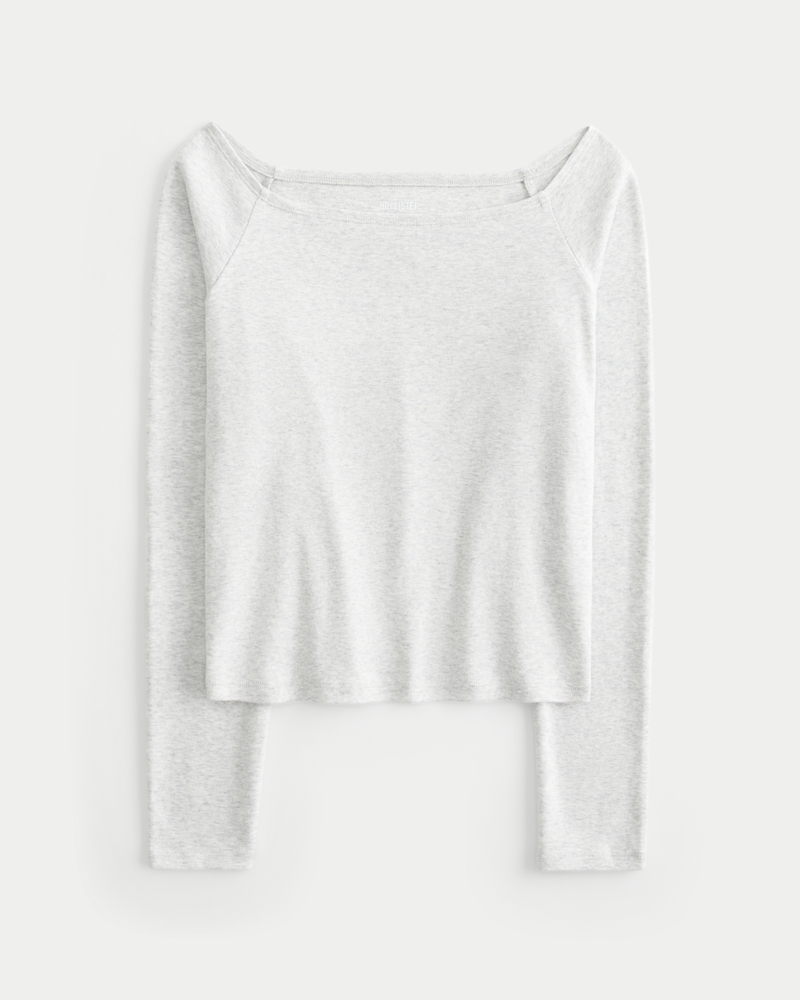 Long-Sleeve Off-the-Shoulder Top