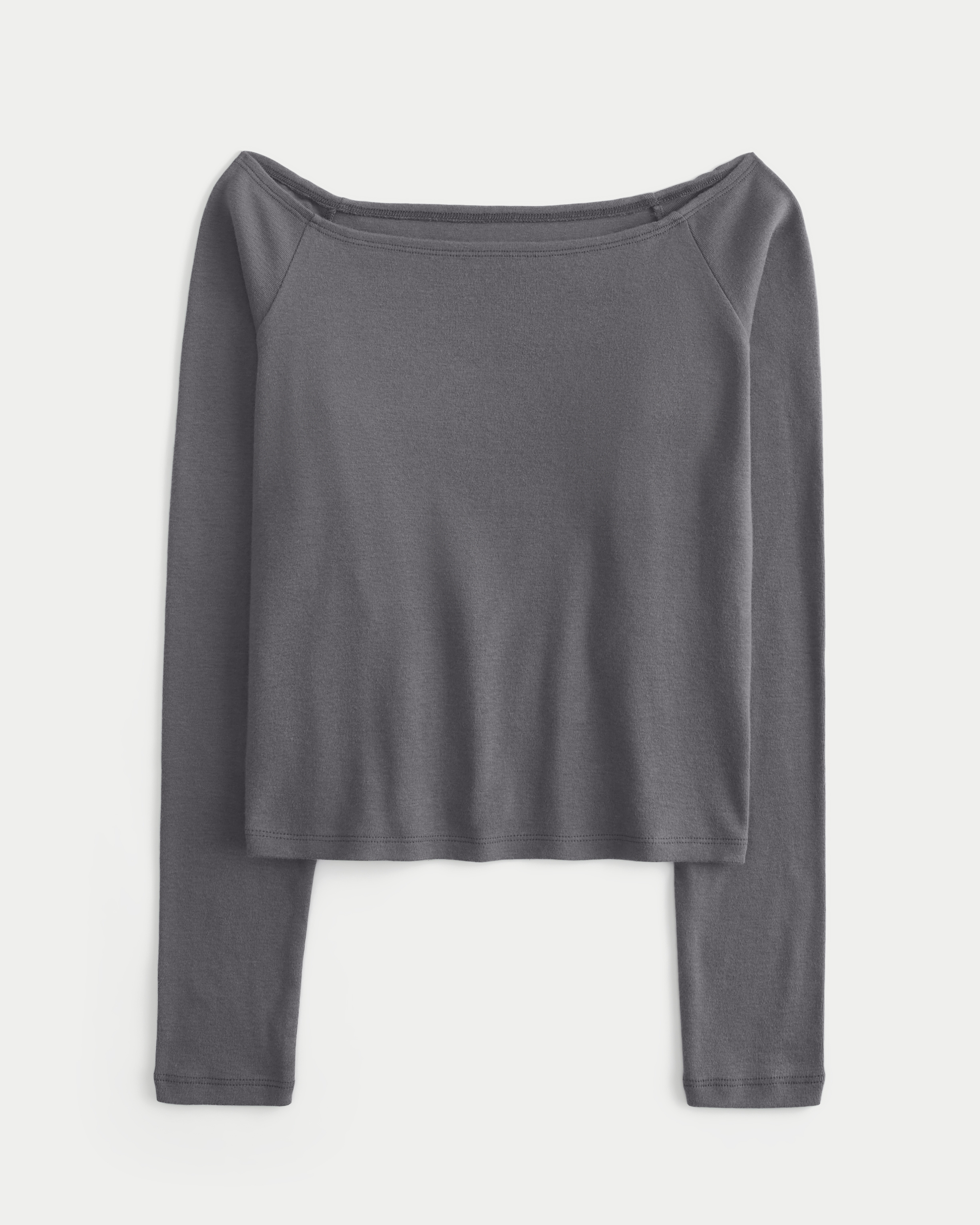 Women s Long Sleeve Off the Shoulder Top Women s Tops HollisterCo