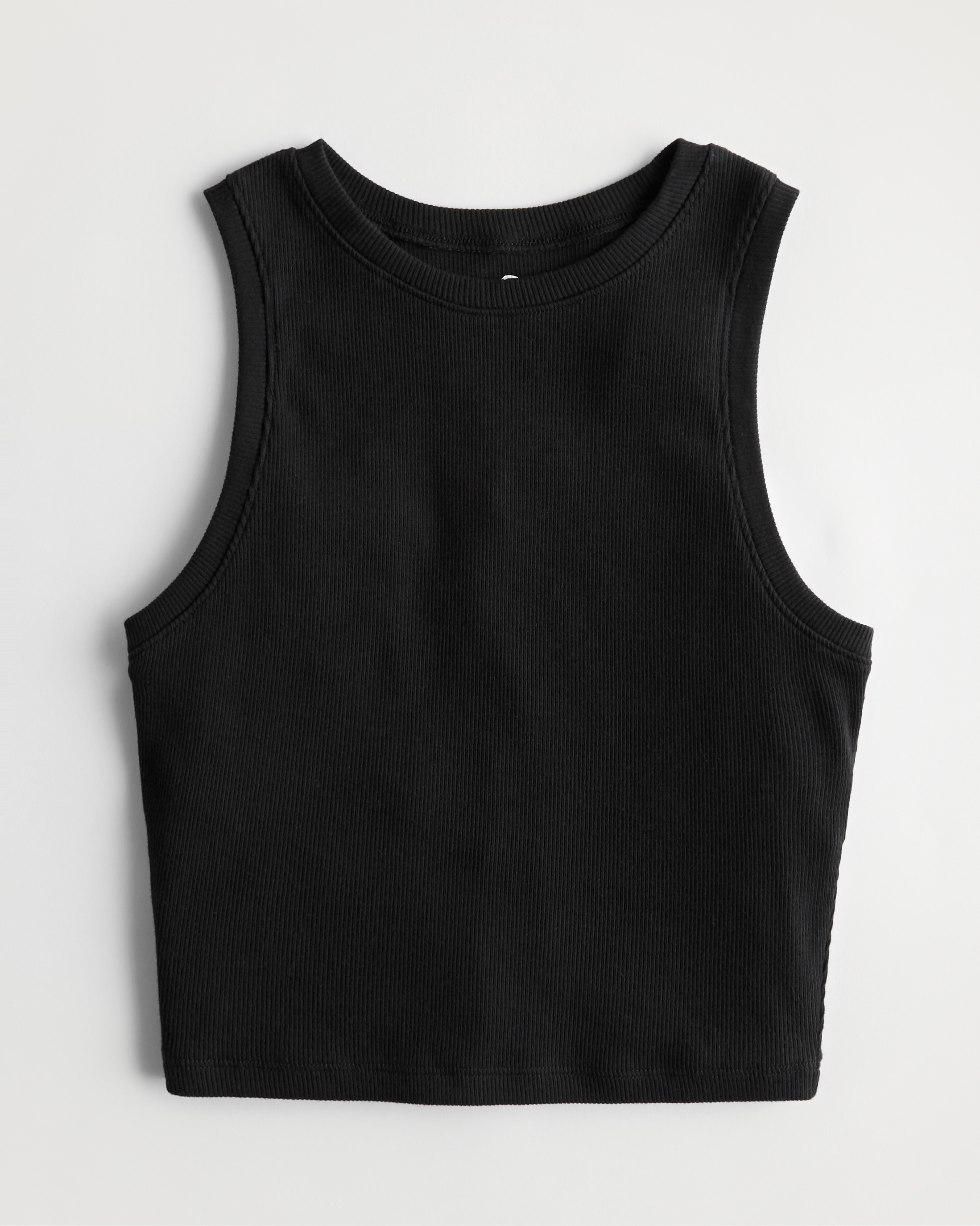 black crop vest
