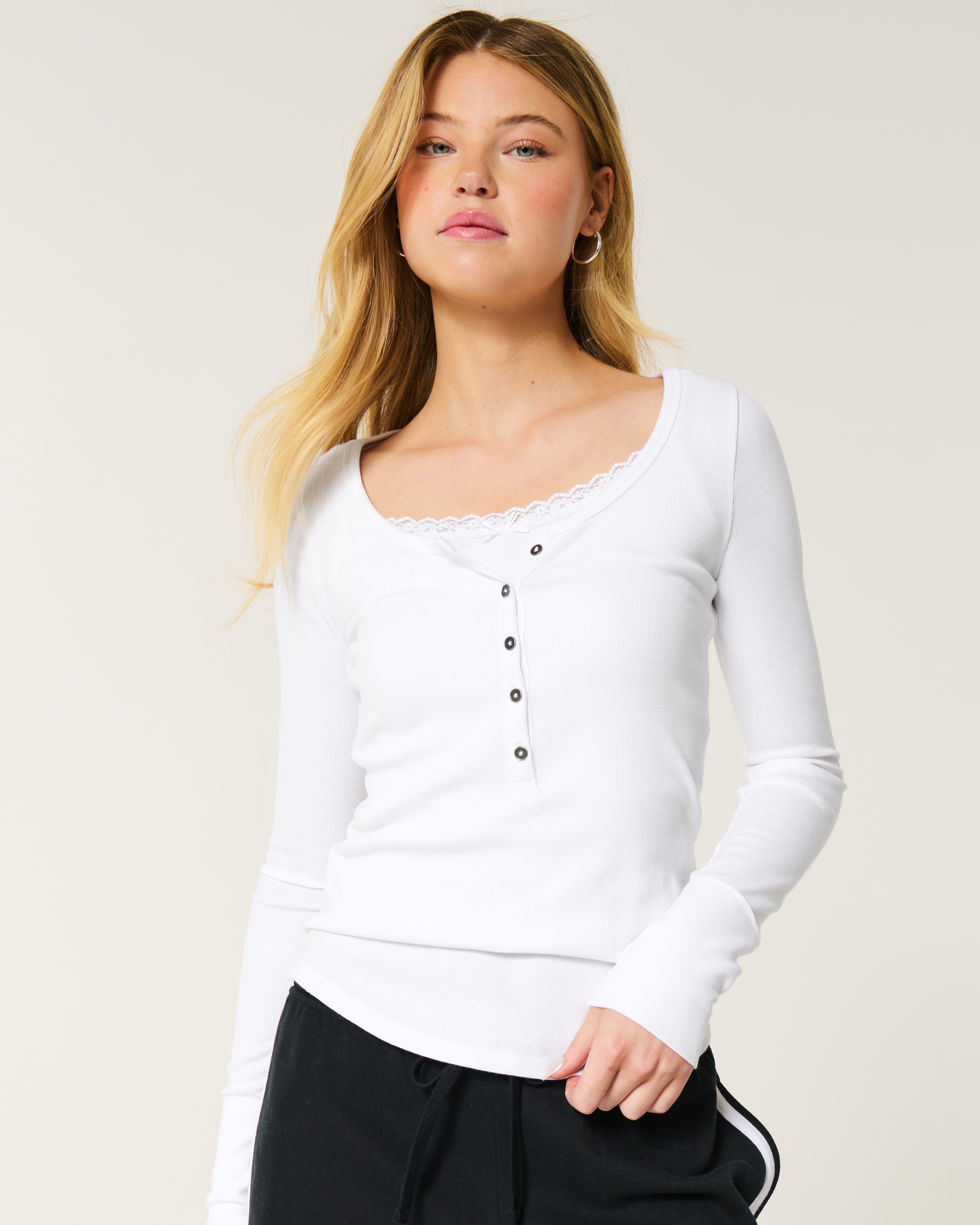 Ribbed Henley