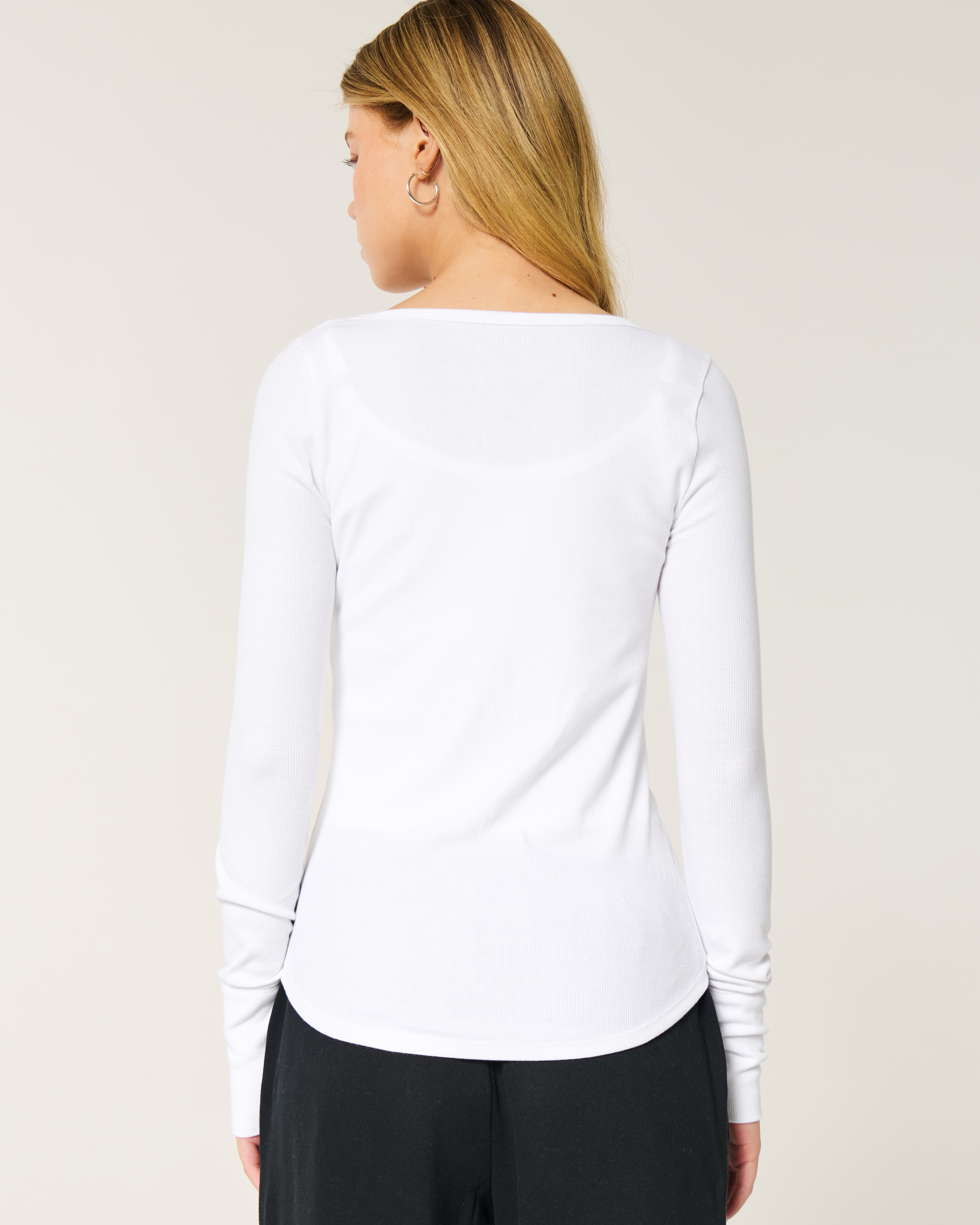 Ribbed Henley