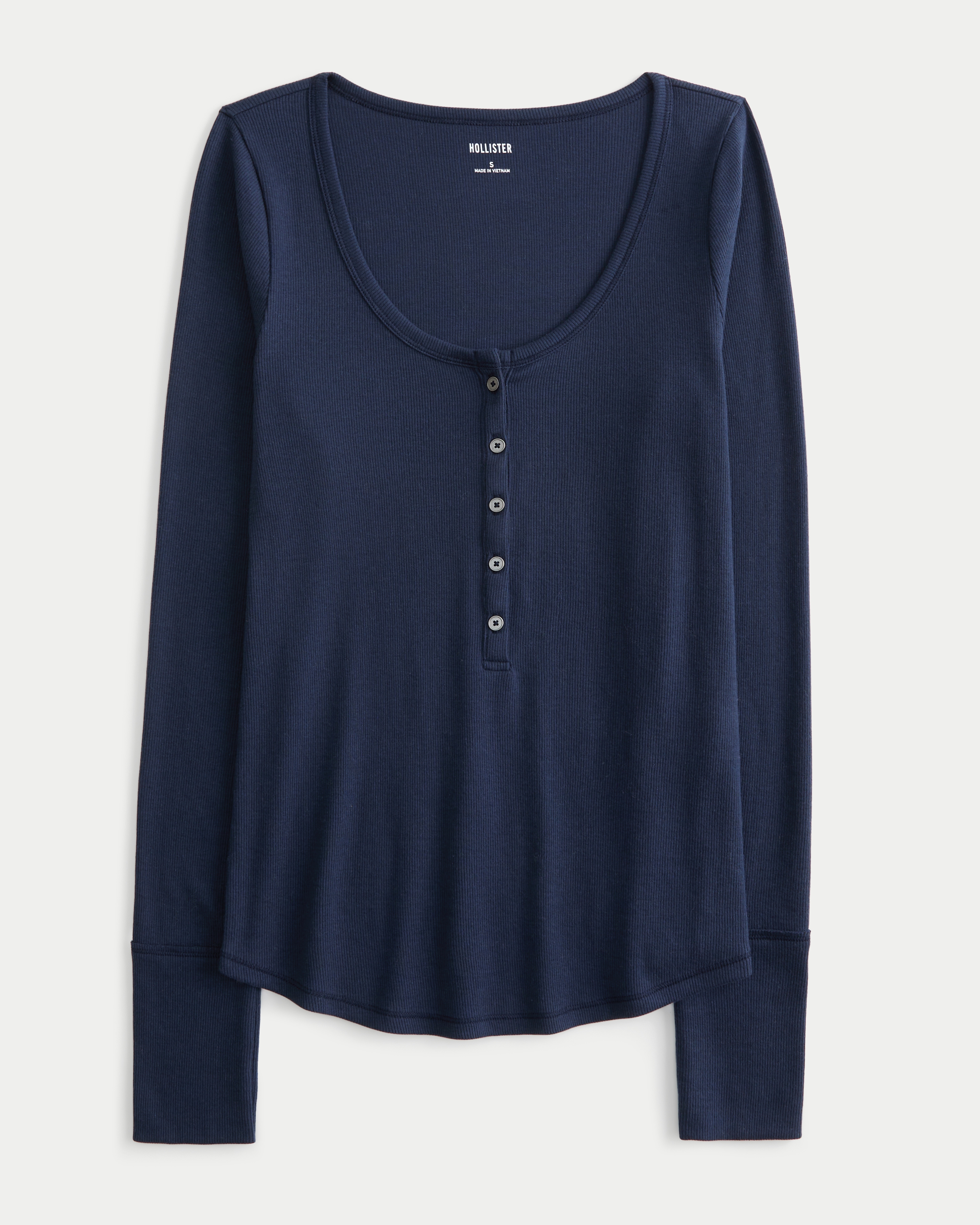 Ribbed Henley