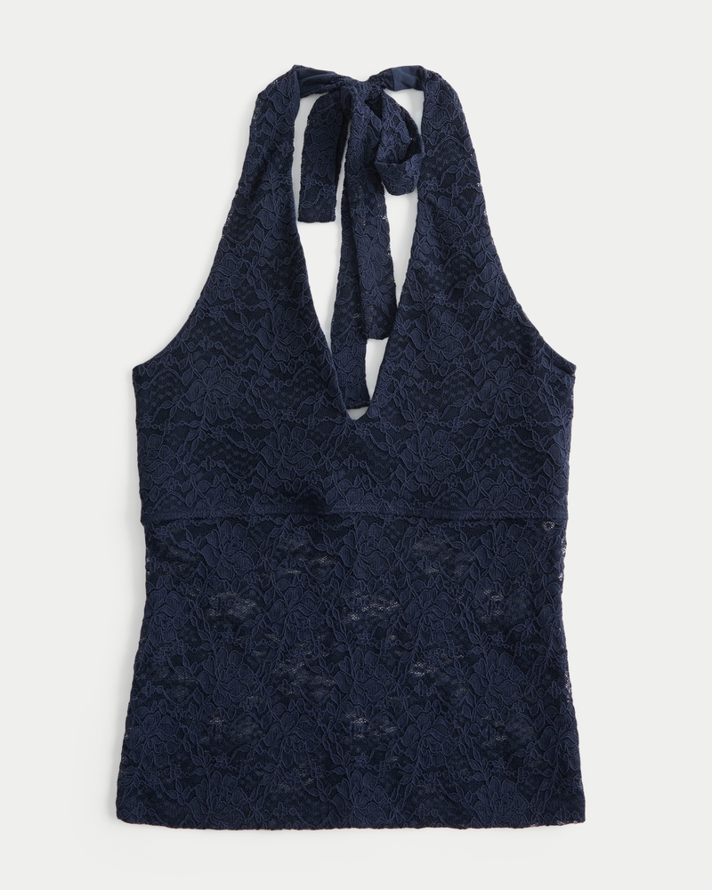 Women's Lace Halter Top | Women's Tops | HollisterCo.com