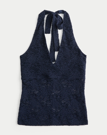 Women's Lace Halter Top | Women's Tops | HollisterCo.com