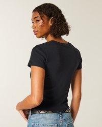 Easy Short-Sleeve Crew Baby Tee