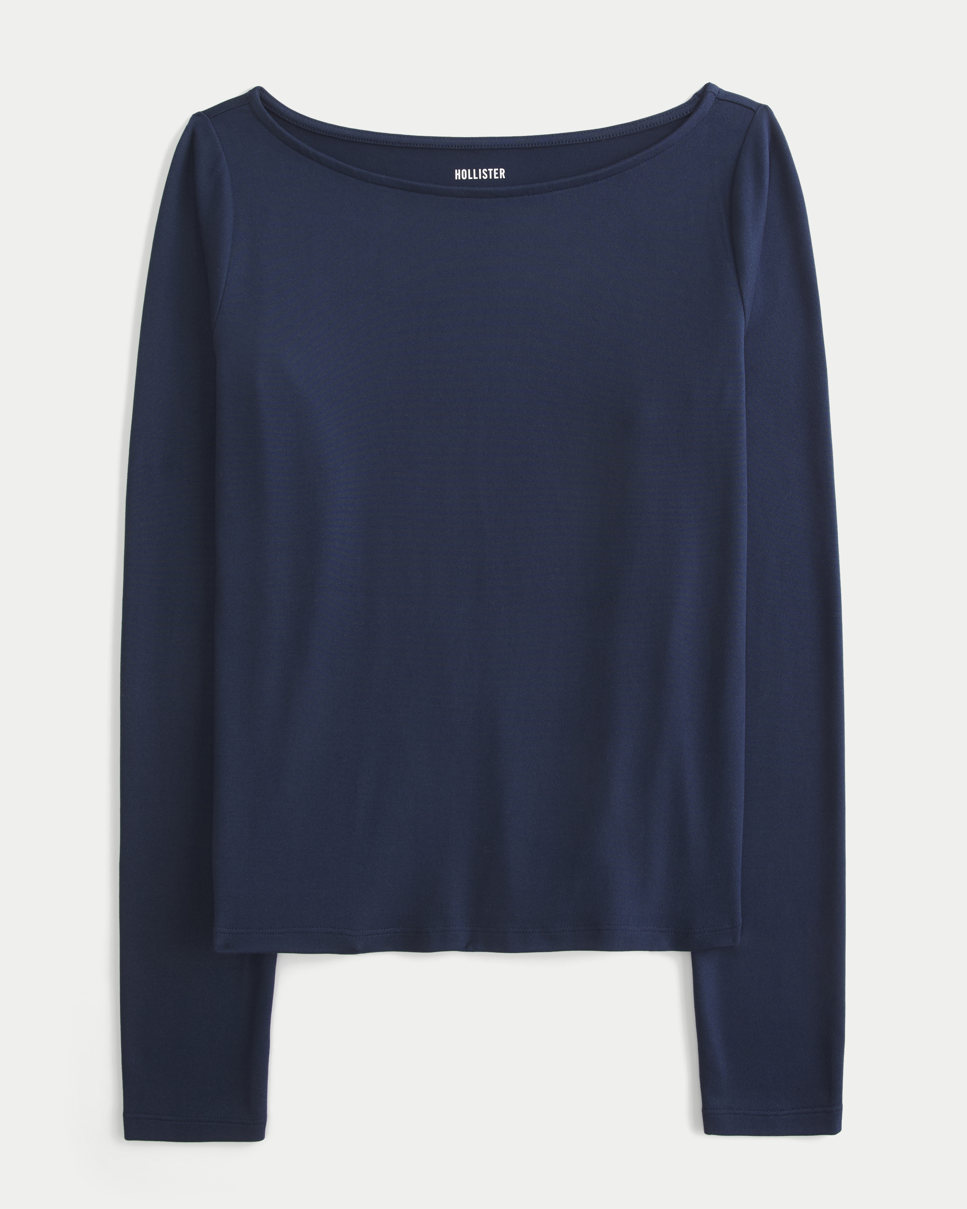 トップス pellicule pc nova tops Women's Long-Sleeve Seamless Fabric Slash-Neck Top | Women's