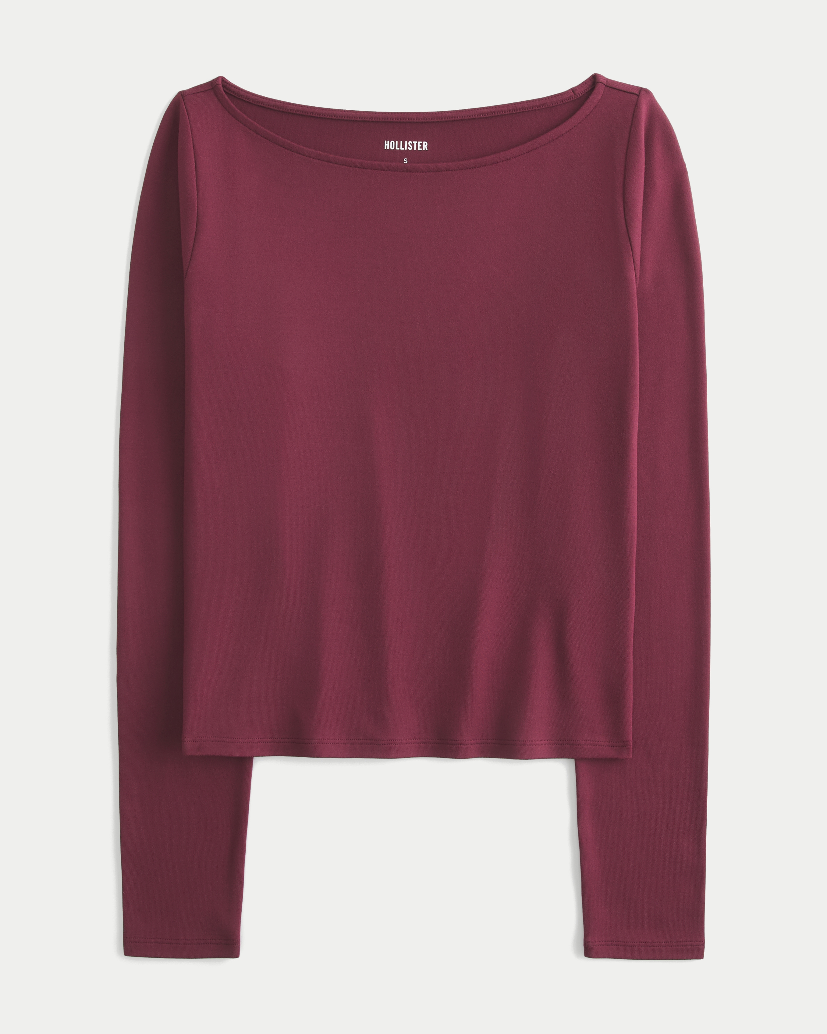 トップス pellicule pc nova tops Women's Long-Sleeve Seamless Fabric Slash-Neck Top | Women's